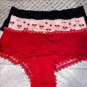 Victoria’s Secret Cotton Lace Trim Panties